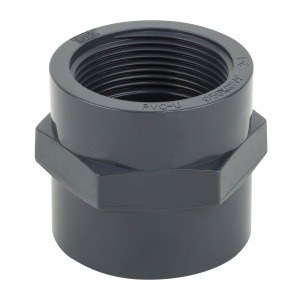 Муфта ПВХ переходная d50-63 1 1/2" ВР PN16